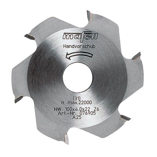 Scheibenfrä.,verp.100x4x22 Z6 FZ