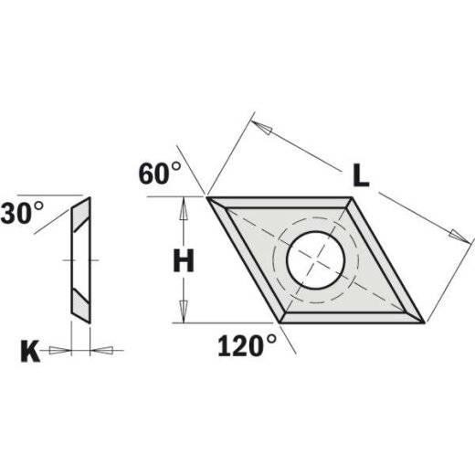 CMT HM Wendemesser 45° Fase