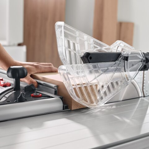 Mafell Unterflur-Zugsäge ERIKA 85 + Schlitten + Tisch + Halteschienen + Anschlagslineal