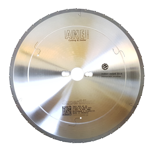 AKE 250mm "SuperSilent" Diamant (PKD) Kreissägeblatt 250x2,40/1,80x30mm
