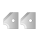 CMT Profilmesser A (Paar) R3 + 45°Fa für C694.005 HW - C695.005.A3