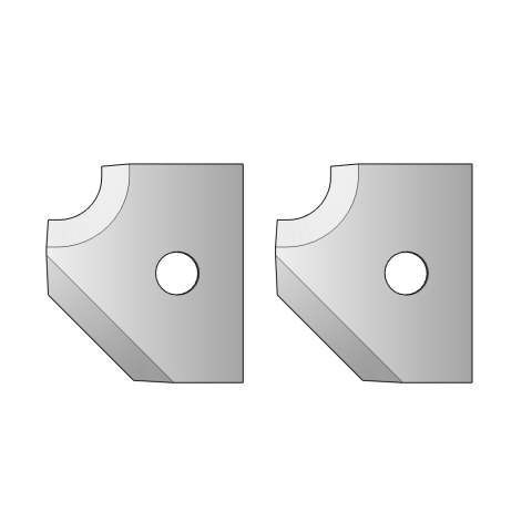 CMT Profilmesser B (Paar) R2 + 45°Fa für...