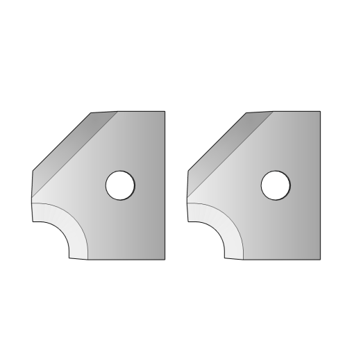 CMT Profilmesser A (Paar) R5 + 45°Fa für C694.005 HW