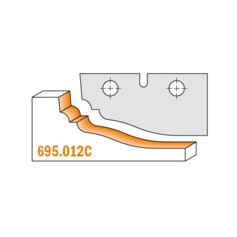 CMT Profilmesser C (Paar) f&uuml;r 694.012 HW - C695.012C