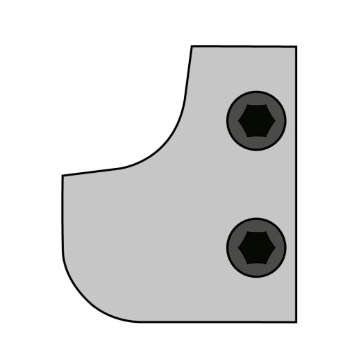 CMT Messerpaar für Abrund- und Hohlkehlprofile R=15mm (34,8x29,3x2mm) für 694.007 HW