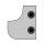 CMT Messerpaar für Abrund- und Hohlkehlprofile R=15mm (34,8x29,3x2mm) für 694.007 HW - C695.007.15