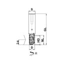 Aigner DP-Schaftfräser "Nesting" für Aerotech - RL D14 x NL24.3 x S16h6/GL77, Z3+3-MEC