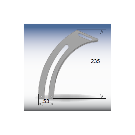 AKE SuperSilent Spaltkeil Panhans mit Bohrung 1,9mm für D200-300mm - 10177091