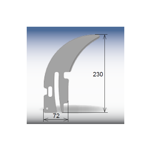 AKE SuperSilent Spaltkeil Robland mit Bohrung 1,9mm für D300-350mm - 10177089