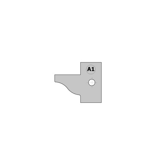 CMT HW Messer (Paar) A1 25x29,8x2mm für 694.015 Profil- und Konterprofilmesserkopf - C695.015.A1