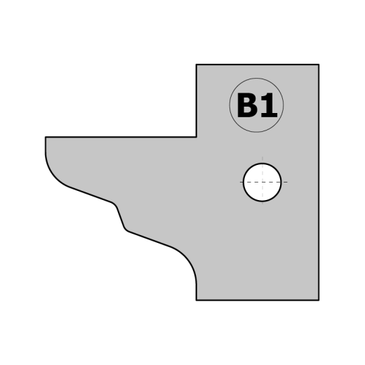 CMT HW Messer (Paar) B1 25x29,8x2mm für 694.015 Profil- und Konterprofilmesserkopf
