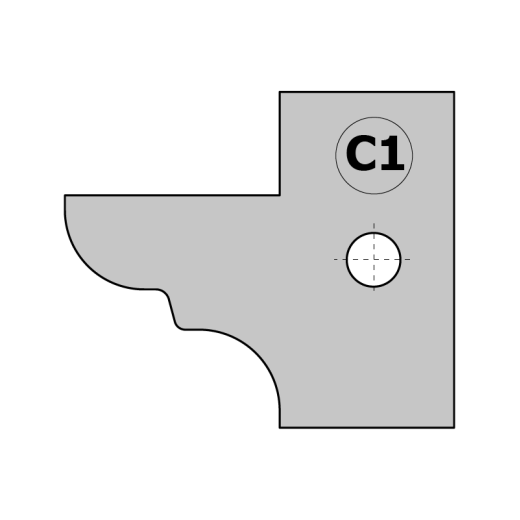CMT HW Messer (Paar) C1 25x29,8x2mm für 694.015 Profil- und Konterprofilmesserkopf