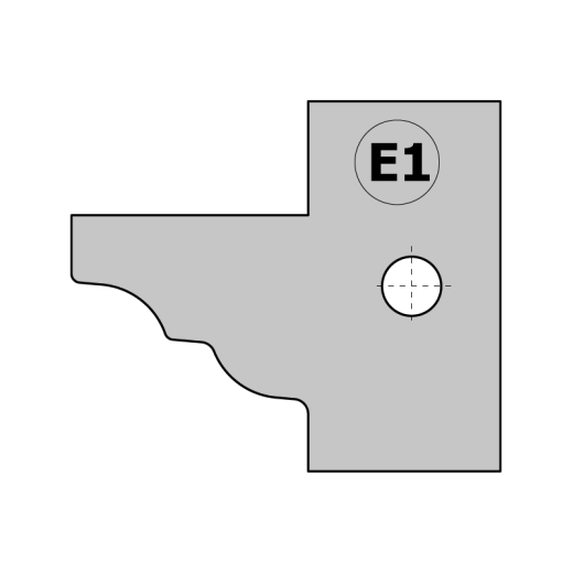 CMT HW Messer (Paar) E1 25x29,8x2mm für 694.015 Profil- und Konterprofilmesserkopf - C695.015.E1