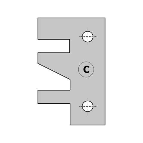 CMT HW Messer (Paar) C 694.014 Profil- und...
