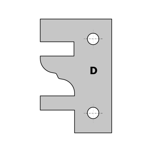 CMT HW Messer (Paar) D 694.014 Profil- und Konterprofilmesserkopf
