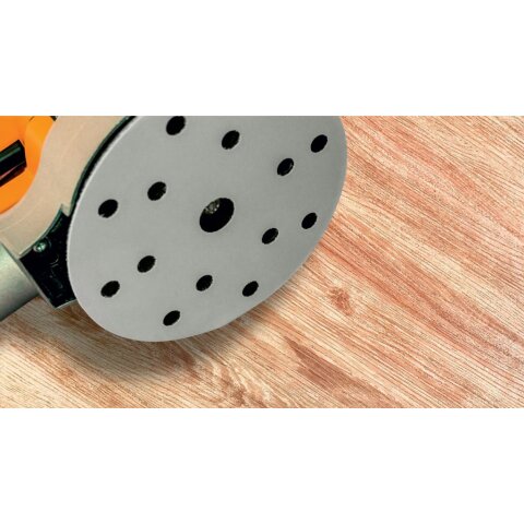 Smirdex P80 Schleifscheibe "510" Ø=150mm Papier weiß 15 Loch 100 Stück