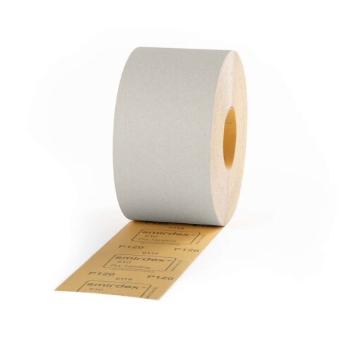 Smirdex P120 Schleifpapier Rolle Universal "510" 115mm Aluminiumoxid weiß 50m