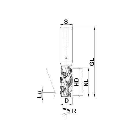 Aigner Diamant (PKD) Nutschaftfräser "Konstantin-Mini-Finish" 20x45,8/110mm Z2+2 S20 R