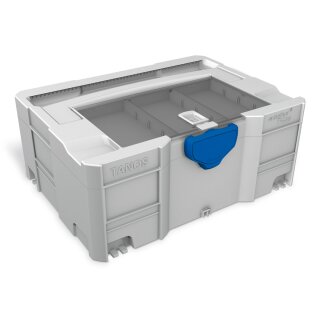 systainer® T-Loc II with lid sort-tray light grey (RAL 7035)