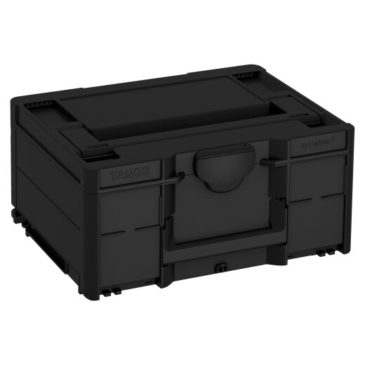 Tanos systainer³ M 187 schwarz (RAL 9004), Verschluss schwarz (RAL 9004), Griff schwarz (RAL 9004)
