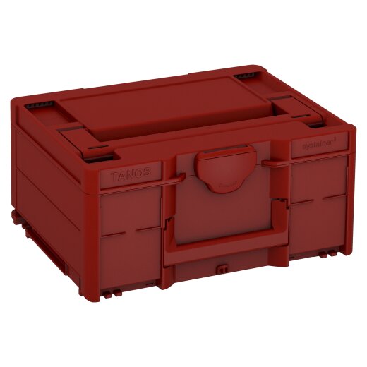 Tanos systainer³ M 187 carmine red (RAL 3002), closure carmine red (RAL 3002), handle carmine red (RAL 3002)