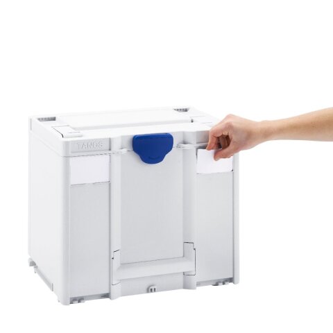 Tanos systainer³ M 337 Sky blue (RAL 5015), closure Sky blue (RAL 5015), handle Sky blue (RAL 5015)
