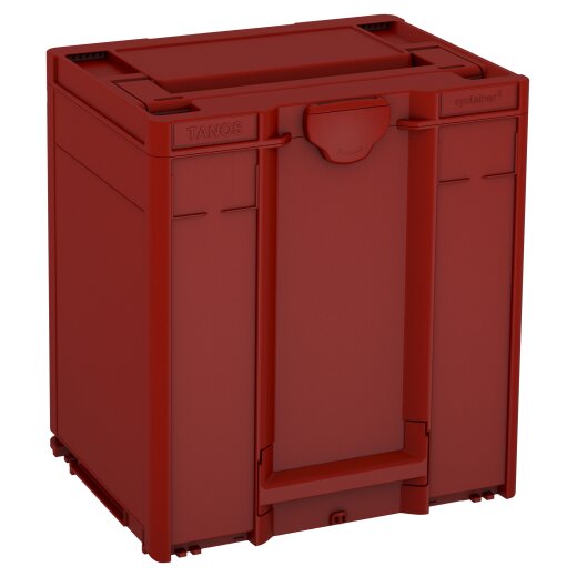 Tanos systainer³ M 437 karminrot (RAL 3002), Verschluss karminrot (RAL 3002), Griff karminrot (RAL 3002)