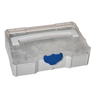 MINI-systainer® T-Loc I with transparent lid light grey (RAL 7035)