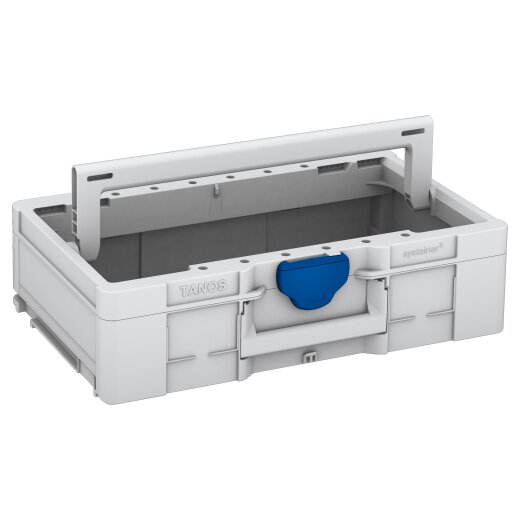 Tanos systainer³ ToolBox L 137 lichtgrau (RAL 7035), closure signalblue (HKS 43 K)