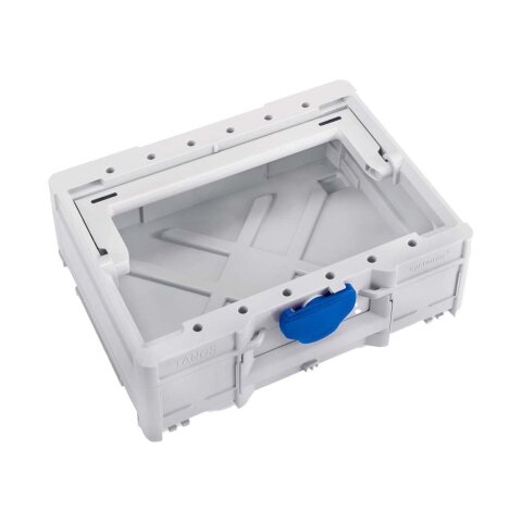 Tanos systainer³ ToolBox L 237 lichtgrau (RAL 7035), closure signalblue (HKS 43 K)