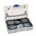 MINI-systainer® T-Loc I für Kleinteile mit 6-fach Einteilung mit transparentem Deckel lichtgrau (RAL 7035)