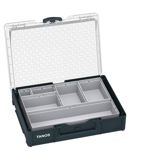 Tanos systainer³ Organizer M 89 6 Boxen anthrazit (RAL 7016), Verschluss anthrazit (RAL 7016)