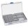 Tanos systainer³ Organizer L 89 20 Boxen lichtgrau (RAL 7035), Verschluss signalblau (HKS 43 K)