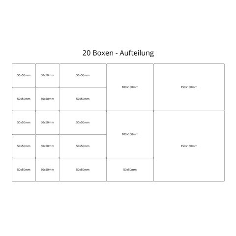 Tanos systainer³ Organizer L 89 20 Boxen anthrazit (RAL 7016), Verschluss anthrazit (RAL 7016)