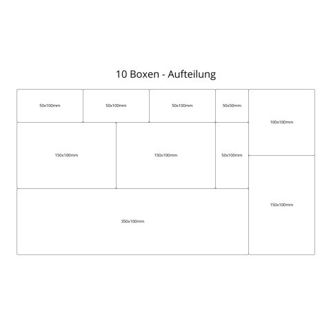 Tanos systainer³ Organizer L 89 10 Boxen anthrazit (RAL 7016), Verschluss anthrazit (RAL 7016)