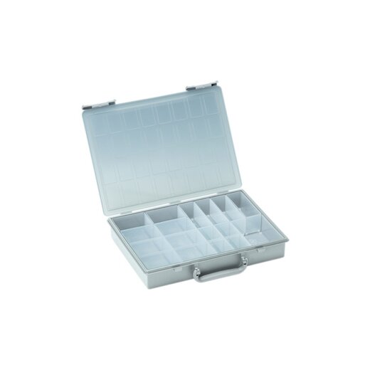 Rack-Box 17 Einzelboxen lichtgrau (RAL 7035)