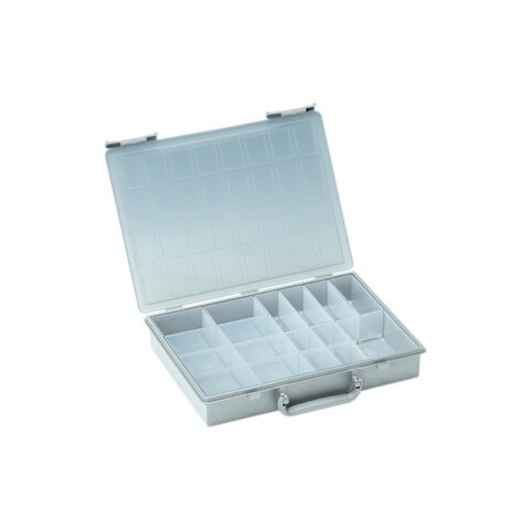 Rack-Box 17 Einzelboxen lichtgrau (RAL 7035) - 80000059