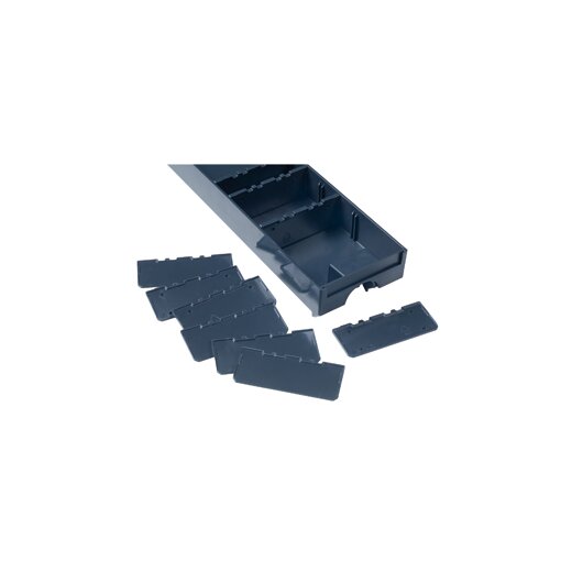 Trennstege für Schublade klein (10-er Set) anthrazit (RAL 7016) - 80000095