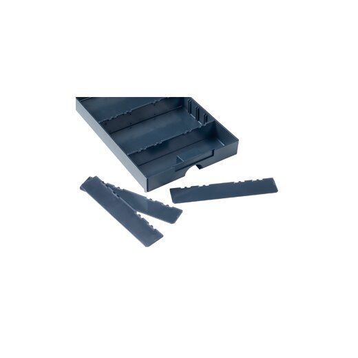 Trennstege für Schublade mittel (5-er Set) anthrazit (RAL 7016) - 80000096