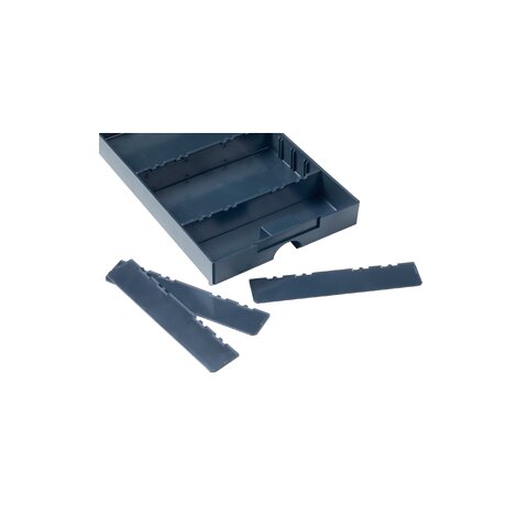 Trennstege f&uuml;r Schublade mittel (5-er Set) anthrazit...