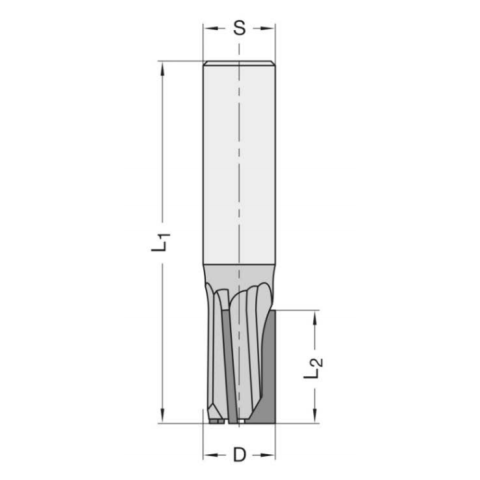 JSO 20mm Diamond (PCD) finishing cutter "Diatec-TRIO" 20x30/95mm Z3 S20 right