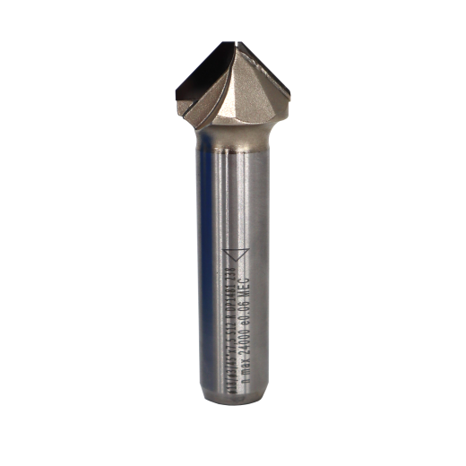 JSO 90° Diamant (PKD) - V-Nut und Fasefräser Z2 18x7,5x60mm S12