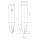 JSO 90° Diamant (PKD) Gravierfräser Z1 14x7x80mm S16
