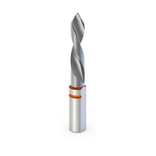 JSO 8mm solid carbide (SC) drill for through hole "30573-6" 60° rooftop 8x20/57mm S10x25 left