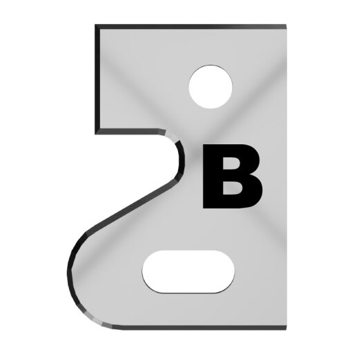 Aigner Profilmesser "B" für C557-4  LL 28x16.8x2.0