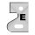 Aigner Profilmesser "E" für C557-4  LL 28x16.8x2.0