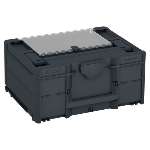 Tanos systainer³ Deckelfach M 187 anthrazit (RAL 7016), Verschluss anthrazit (RAL 7016), Griff anthrazit (RAL 7016)