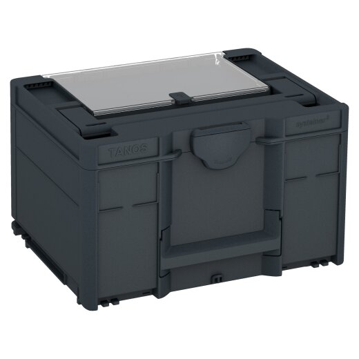 Tanos systainer³ Deckelfach M 237 anthrazit (RAL 7016), Verschluss anthrazit (RAL 7016), Griff anthrazit (RAL 7016)