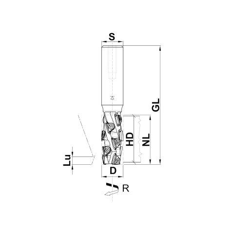 Aigner Diamant (PKD) Nutschaftfräser "Konstantin-Mini-Finish" 20x45,8/110mm Z2+2 S20 R