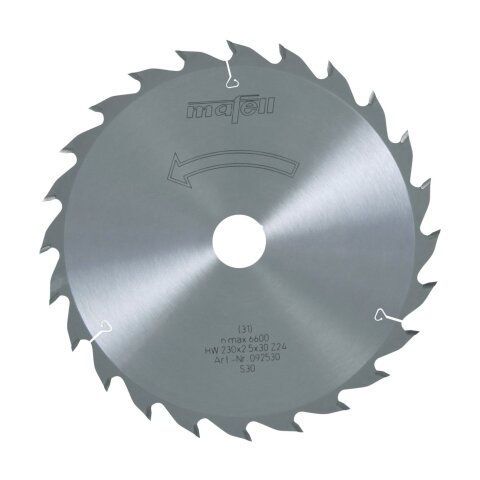 Mafell Sägeblatt-HM 230x2.5x30 24Z/WZ
